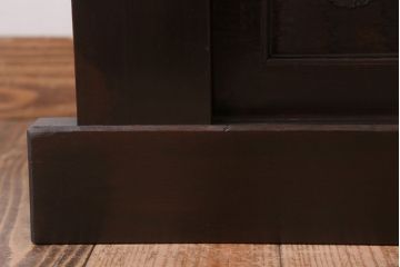 アンティーク家具　四尺　和モダンスタイル　古い木のアンティーク水屋箪笥ローボード(2)(テレビ台、キャビネット、収納棚)