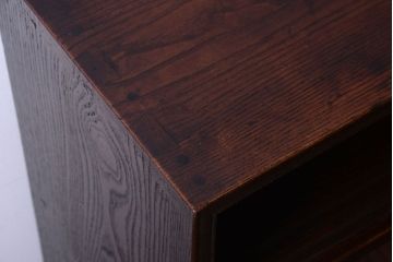 アンティーク家具　古い木の上品な和製アンティーク茶箪笥(茶棚)