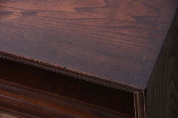アンティーク家具　古い木の上品な和製アンティーク茶箪笥(茶棚)