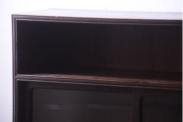 アンティーク家具　古い木の上品な和製アンティーク茶箪笥(茶棚)