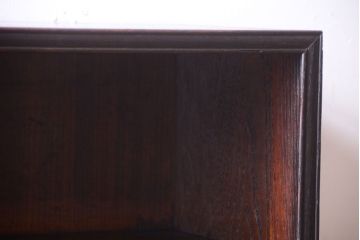 アンティーク家具　古い木の上品な和製アンティーク茶箪笥(茶棚)