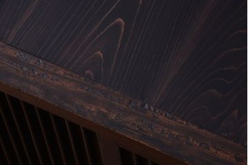 アンティーク家具　前面欅材　古民具・骨董　アンティークの小さな水屋箪笥(戸棚)