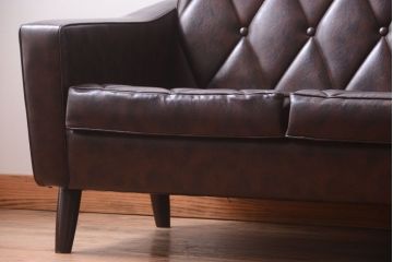 ヴィンテージ家具　ブランド家具　ビンテージカリモク　上品な3人掛けソファ