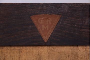 アンティーク家具　イギリスアンティーク　変わり型　オーク材製のスタッキングビューローブックケース