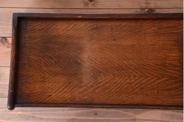 アンティーク家具　イギリスアンティーク　変わり型　オーク材製のスタッキングビューローブックケース