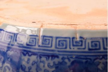 アンティーク雑貨　大正〜昭和初期　古民具・骨董　窓絵　印章　画章　アンティーク瀬戸火鉢