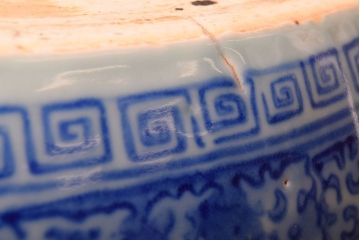 アンティーク雑貨　大正〜昭和初期　古民具・骨董　窓絵　印章　画章　アンティーク瀬戸火鉢