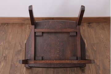 中古　美品　オークヴィレッジ　ナラ材　フォレストチェア(アームチェア)(定価12万8千円)(1)