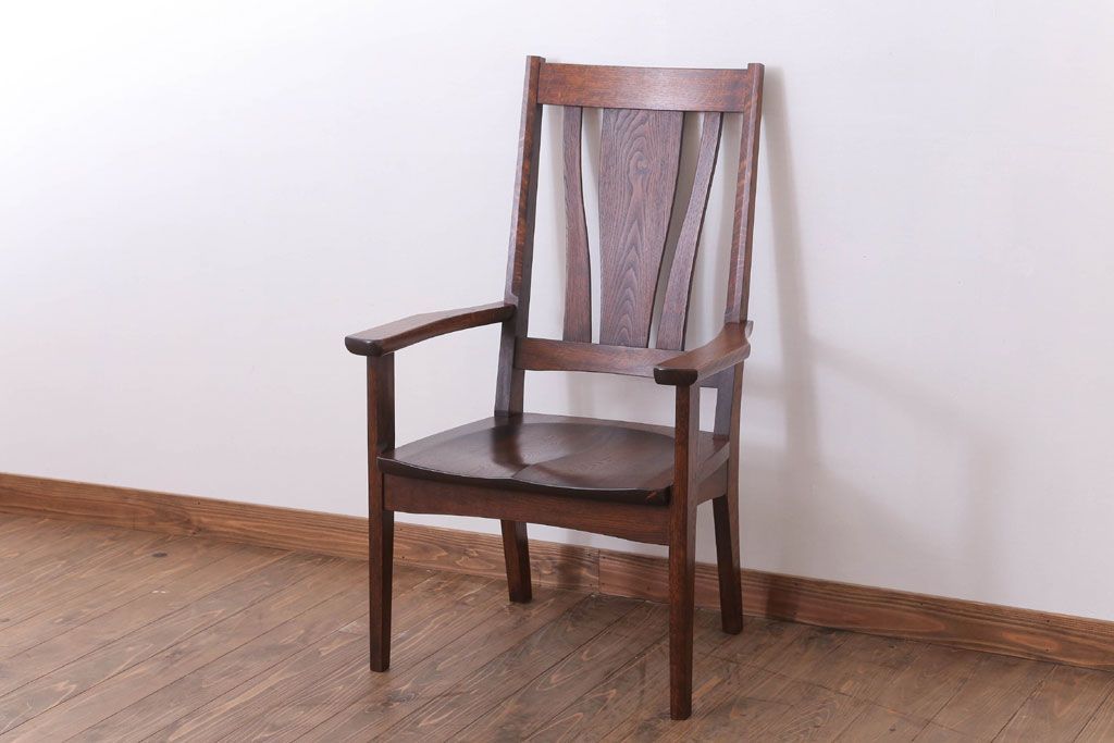 USED ホールチェア オーク（ナラ）無垢材 飛騨高山 オークヴィレッジ 家具 USED ホールチェア オーク（ナラ）無垢材 飛騨高山 オーク