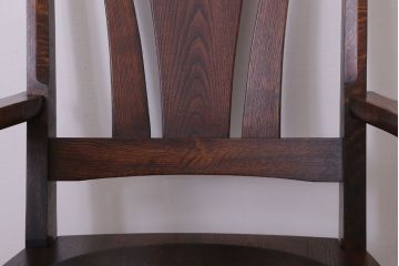 中古　美品　オークヴィレッジ　ナラ材　フォレストチェア(アームチェア)(定価12万8千円)(2)