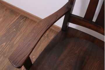 中古　美品　オークヴィレッジ　ナラ材　フォレストチェア(アームチェア)(定価12万8千円)(2)