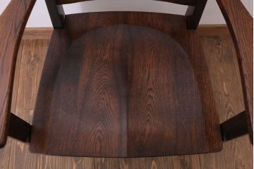 中古　美品　オークヴィレッジ　ナラ材　フォレストチェア(アームチェア)(定価12万8千円)(2)