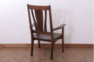 中古　美品　オークヴィレッジ　ナラ材　フォレストチェア(アームチェア)(定価12万8千円)(2)