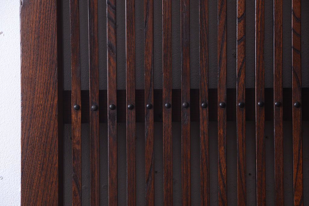 欅材製!シンプルデザイン　上品でモダンなアンティーク蔵戸(玄関戸)