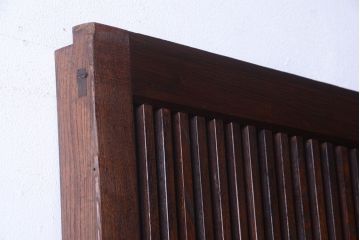 欅材製!シンプルデザイン　上品でモダンなアンティーク蔵戸(玄関戸)