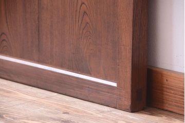 欅材製!シンプルデザイン　上品でモダンなアンティーク蔵戸(玄関戸)