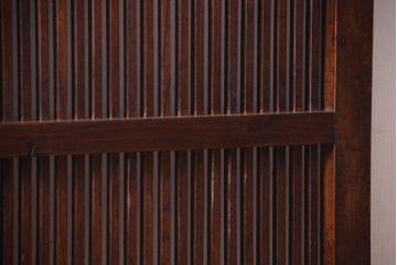 欅材製!シンプルデザイン　上品でモダンなアンティーク蔵戸(玄関戸)