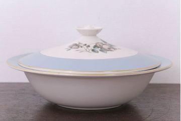 アンティーク雑貨　ROYAL DOULTON(ロイヤルドルトン)　ROSE ELEGANS(ローズ・エレガンス)　チュリーン(蓋付きの深皿)(洋食器)(3)