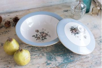 アンティーク雑貨　ROYAL DOULTON(ロイヤルドルトン)　ROSE ELEGANS(ローズ・エレガンス)　チュリーン(蓋付きの深皿)(洋食器)(3)