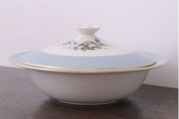 アンティーク雑貨　ROYAL DOULTON(ロイヤルドルトン)　ROSE ELEGANS(ローズ・エレガンス)　チュリーン(蓋付きの深皿)(洋食器)(3)