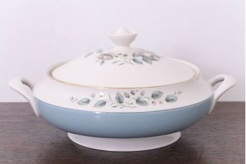 アンティーク雑貨　ROYAL DOULTON(ロイヤルドルトン)　ROSE ELEGANS(ローズ・エレガンス)　チュリーン(蓋付きの深皿)(洋食器)
