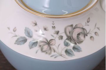ROYAL DOULTON(ロイヤルドルトン)　ROSE ELEGANS(ローズ・エレガンス)　ティーポット・クリーマー・シュガー3点セット(洋食器)