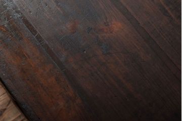 アンティーク家具　丸金具付き　シンプルな和製アンティーク衣装箪笥(時代箪笥ローボード)