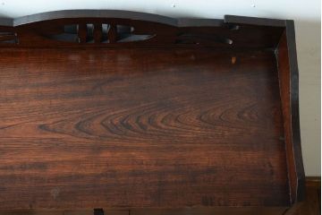 アンティーク家具　大正期　当時物色ガラス入りの高級品!和製アンティークの本箱(ブックケース)