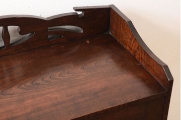 アンティーク家具　大正期　当時物色ガラス入りの高級品!和製アンティークの本箱(ブックケース)