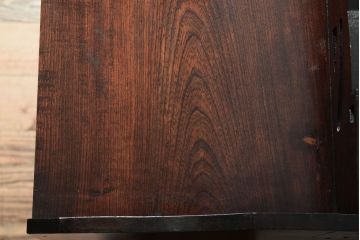 アンティーク家具　大正期　当時物色ガラス入りの高級品!和製アンティークの本箱(ブックケース)