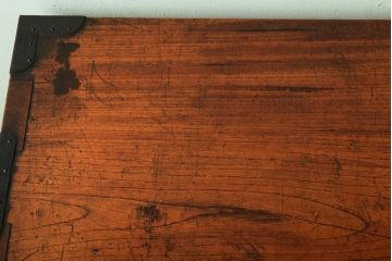 アンティーク家具　三方欅材!上質な和製アンティーク帳場箪笥