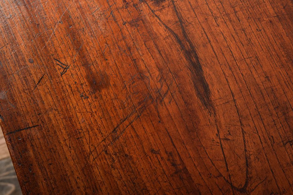 アンティーク家具　三方欅材!上質な和製アンティーク帳場箪笥