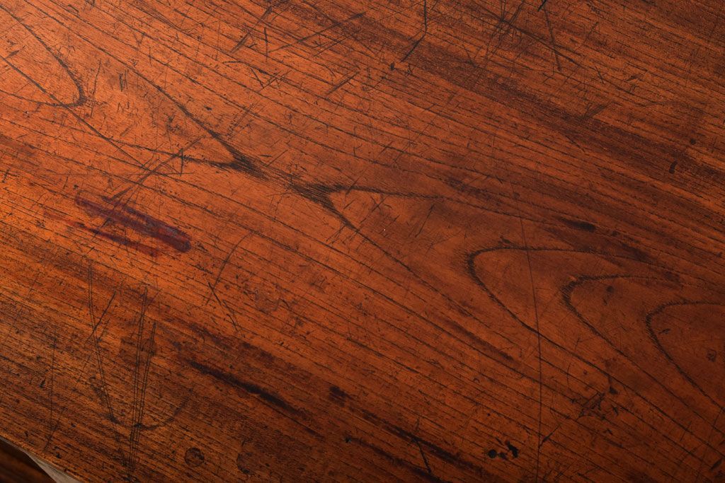 アンティーク家具　三方欅材!上質な和製アンティーク帳場箪笥