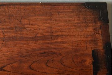 アンティーク家具　三方欅材!上質な和製アンティーク帳場箪笥