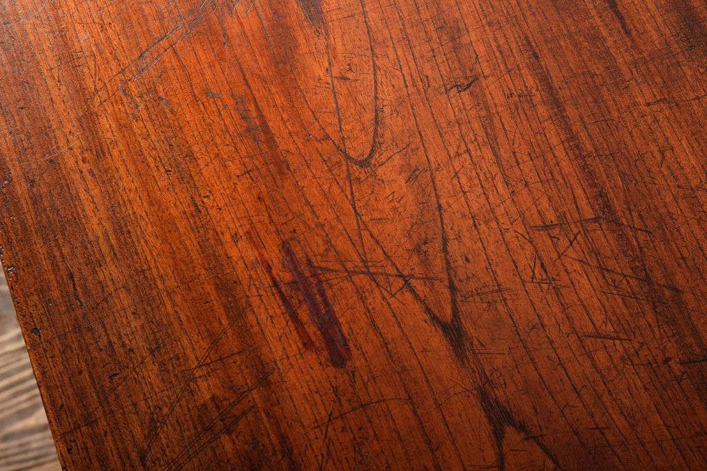 アンティーク家具　三方欅材!上質な和製アンティーク帳場箪笥