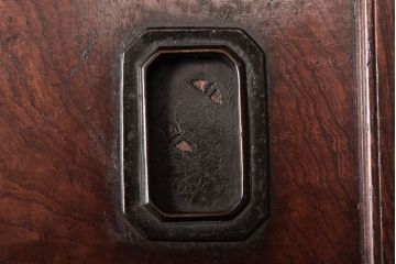 アンティーク家具　三方欅材!上質な和製アンティーク帳場箪笥