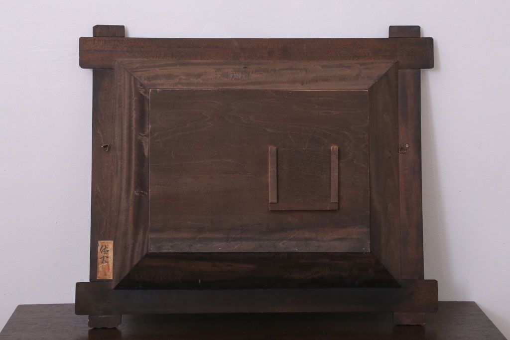 民芸品　遠近法応用額　古民家の風景　木彫り 公式】アンティーク家具ラフジュ工房商品詳細ページ民芸品 遠近