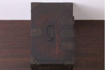 アンティーク雑貨　古民具・骨董　古い木製の味わい深い硯箱