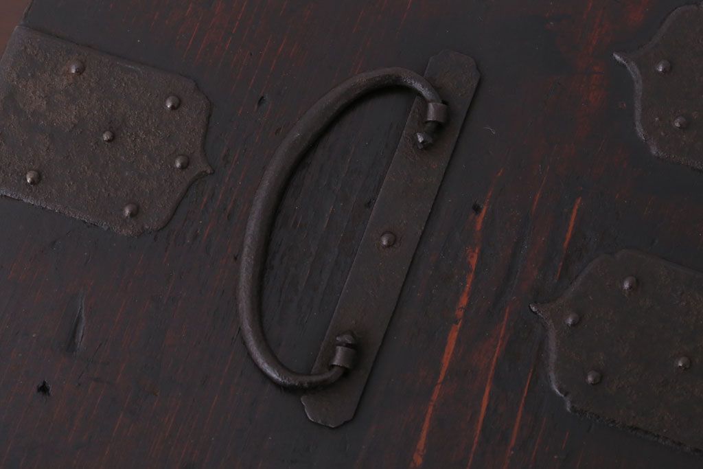 アンティーク雑貨　古民具・骨董　古い木製の味わい深い硯箱