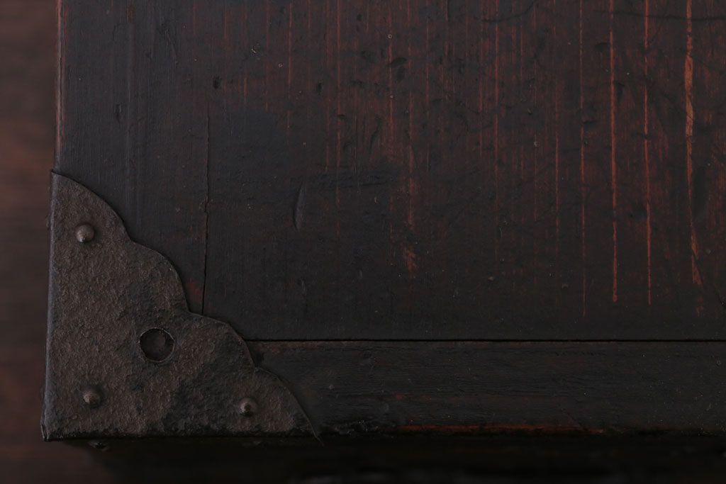 アンティーク雑貨　古民具・骨董　古い木製の味わい深い硯箱