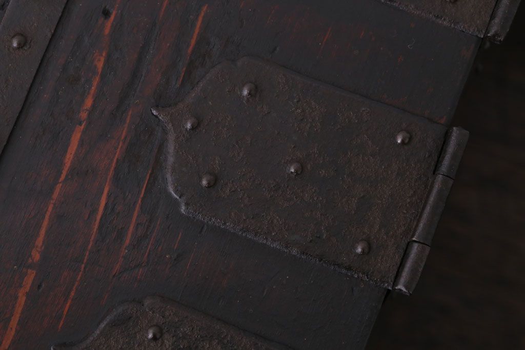 アンティーク雑貨　古民具・骨董　古い木製の味わい深い硯箱