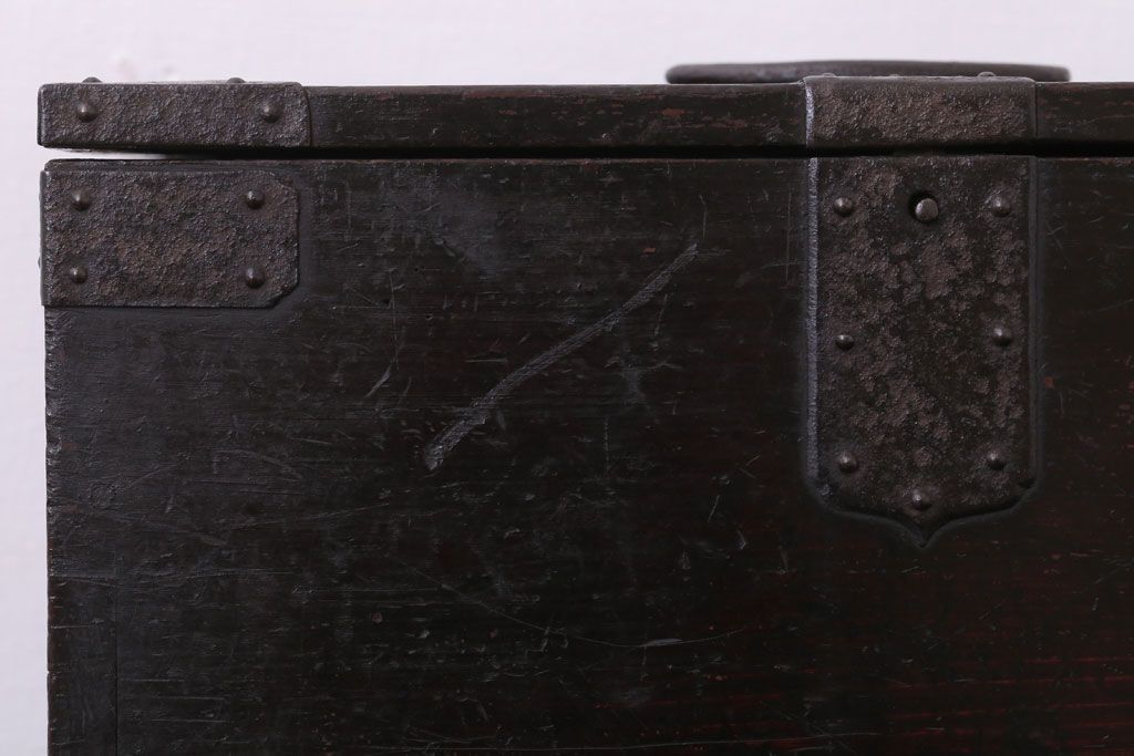 アンティーク雑貨　古民具・骨董　古い木製の味わい深い硯箱