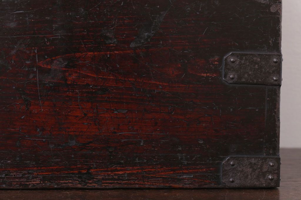 アンティーク雑貨　古民具・骨董　古い木製の味わい深い硯箱