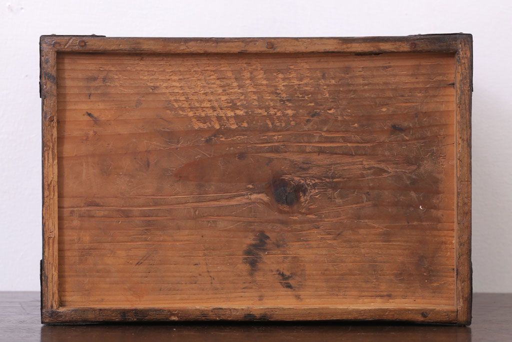 アンティーク雑貨　古民具・骨董　古い木製の味わい深い硯箱