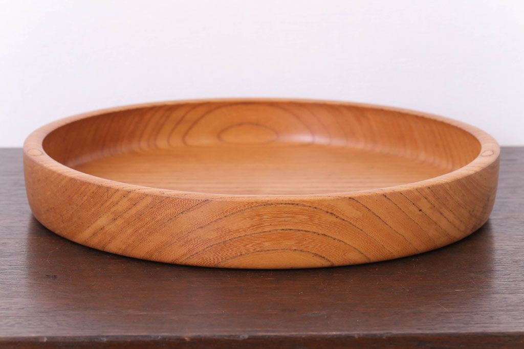 アンティーク雑貨　欅材製!木目の美しい和製アンティークのお盆