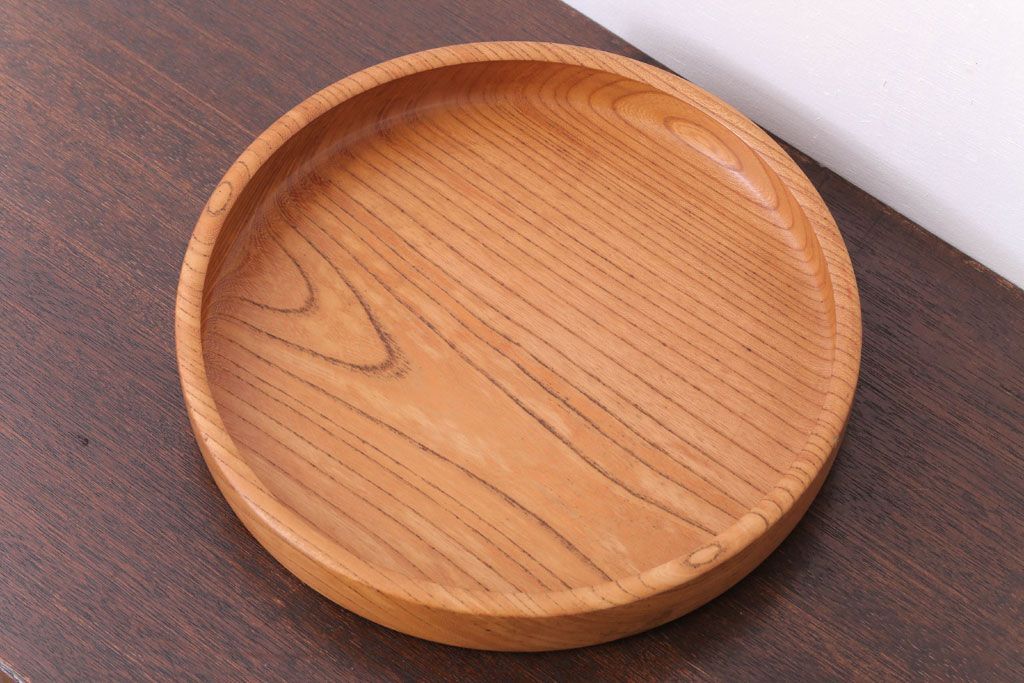 アンティーク雑貨　欅材製!木目の美しい和製アンティークのお盆