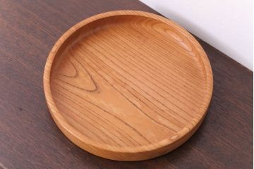 アンティーク雑貨　欅材製!木目の美しい和製アンティークのお盆