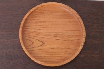 アンティーク雑貨　欅材製!木目の美しい和製アンティークのお盆