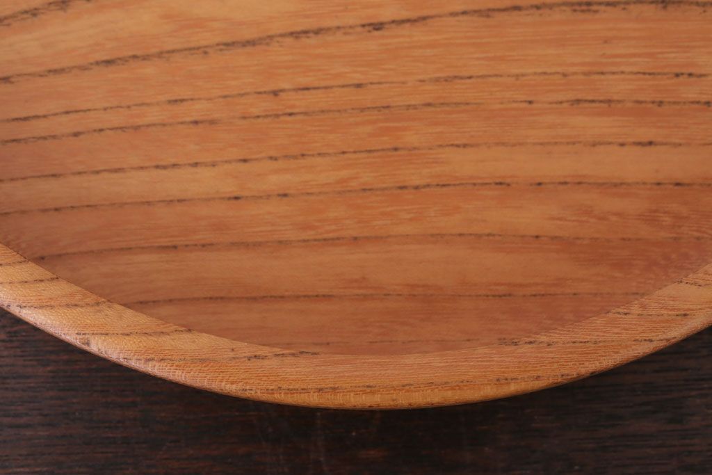 アンティーク雑貨　欅材製!木目の美しい和製アンティークのお盆