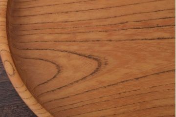 アンティーク雑貨　欅材製!木目の美しい和製アンティークのお盆